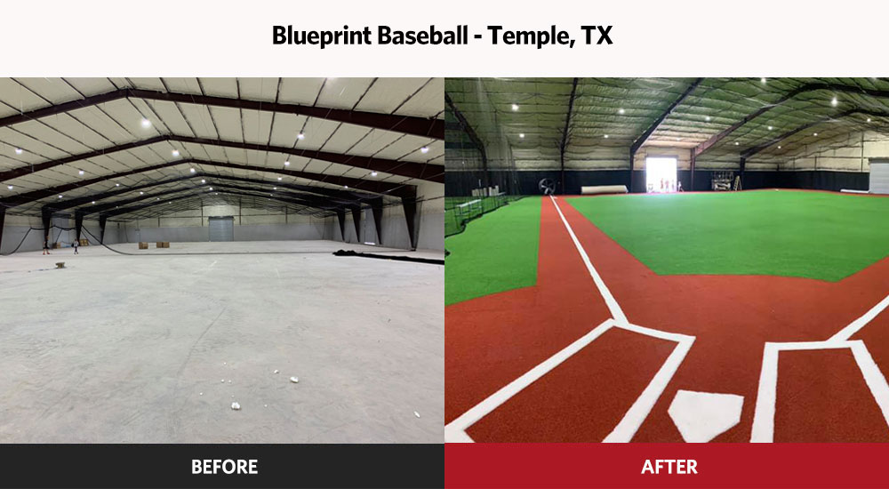 Blueprint Baseball Facility before and after