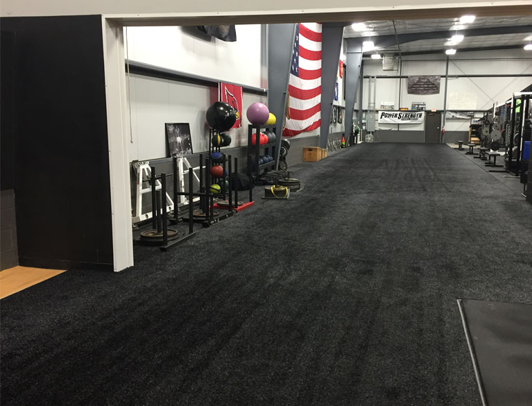 PowerStrength Training Systems Black Athletic Turf